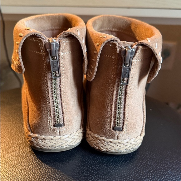 UGG Tan Suede Ankle Booties - Picture 2 of 6